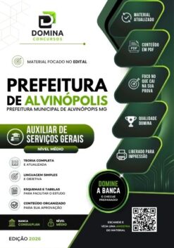 Oficial de Administração Alvinópolis MG | Apostila 2026