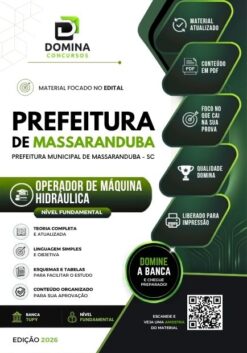Operador de Máquina Hidráulica Massaranduba SC | Apostila 2026