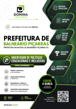 Orientador de Políticas Educacionais e Inclusivas Balneário Piçarras SC | Apostila 2026
