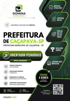 Orientador Pedagógico Caçapava SP | Apostila 2026