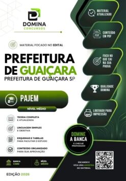 Pajem Guaiçara SP | Apostila 2026