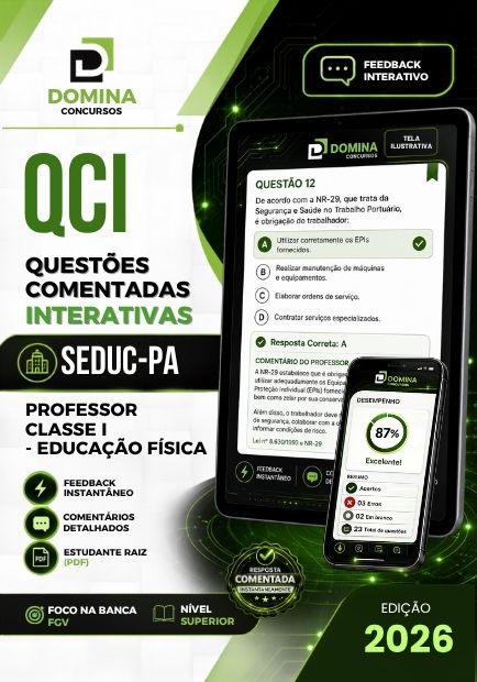 Professor de Educação Física SEDUC PA | 1250 Questões Comentadas 2026 1 Professor de Educação Física SEDUC PA | 1250 Questões Comentadas 2026