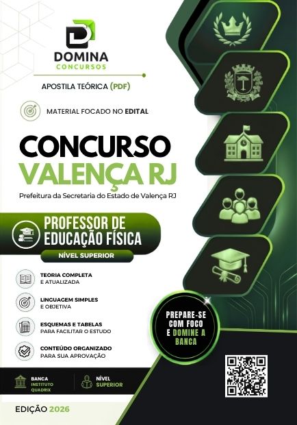 Professor de Educação Física Valença RJ | Apostila 2026 1 Professor de Educação Física Valença RJ | Apostila 2026