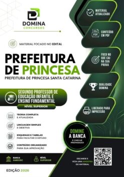 Professor de Educação Infantil Ensino Fundamental Princesa SC | Apostila 2026