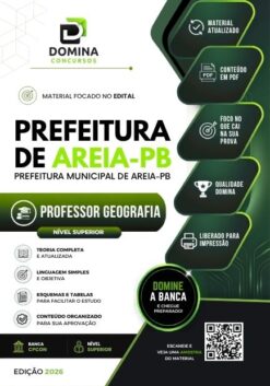 Professor de Geografia Areia PB | Apostila 2026