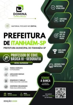Professor de Geografia Itanhaém SP | Apostila 2026
