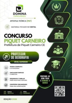 Professor de Geografia Piquet Carneiro CE | Apostila 2026