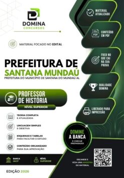 Professor de História Santana do Mundaú AL | Apostila 2026