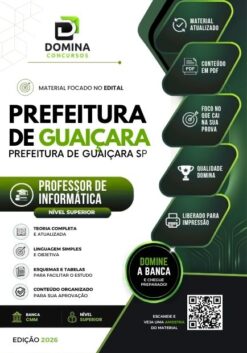 Professor de Informática Guaiçara SP | Apostila 2026