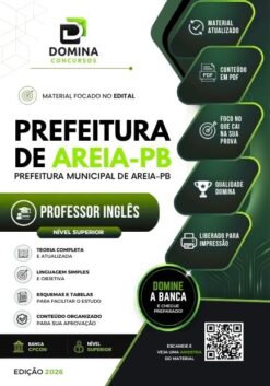 Professor de Inglês Areia PB | Apostila 2026