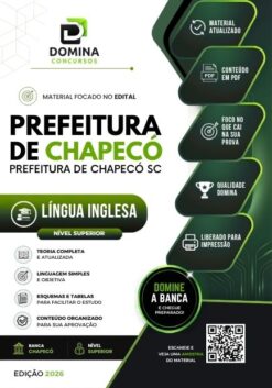 Professor de Inglês Chapecó SC | Apostila 2026