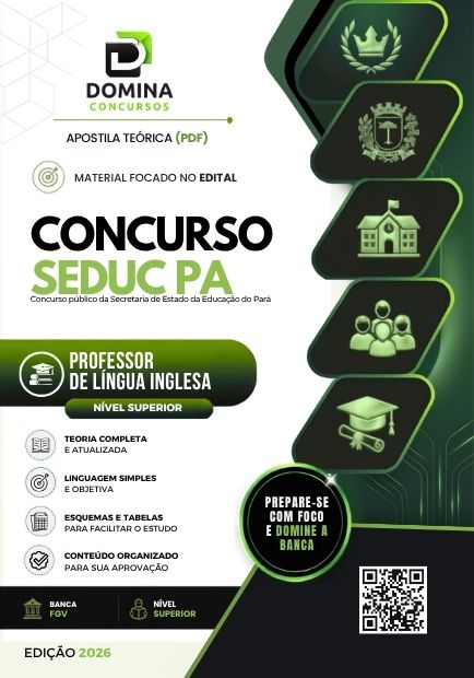 Professor de Inglês SEDUC PA | Apostila 2026 1 Professor de Inglês SEDUC PA | Apostila 2026