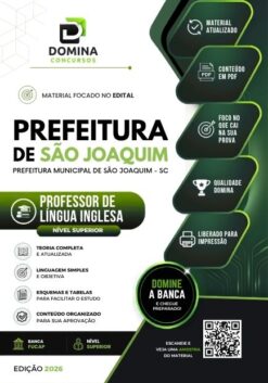 Professor de Língua Inglesa São Joaquim SC | Apostila 2026