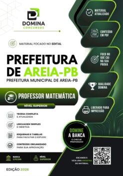 Professor de Matemática Areia PB | Apostila 2026