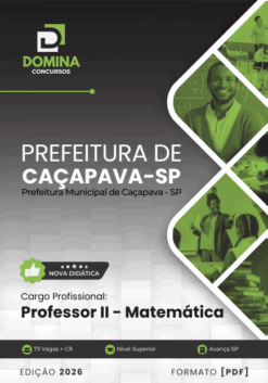 Professor de Matemática Caçapava SP | Apostila 2026