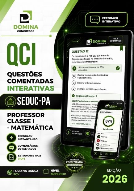 Professor de Matemática SEDUC PA | 1250 Questões Comentadas 2026 1 Professor de Matemática SEDUC PA | 1250 Questões Comentadas 2026