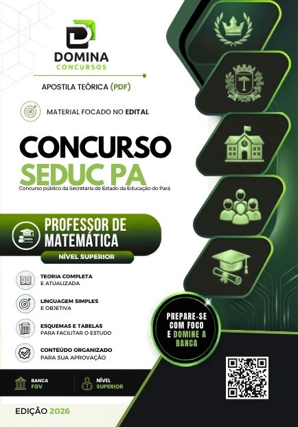Professor de Matemática SEDUC PA | Apostila 2026 1 Professor de Matemática SEDUC PA | Apostila 2026