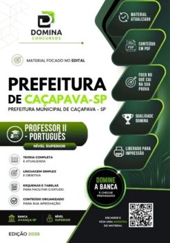 Professor de Português Prefeitura Caçapava SP | Apostila 2026