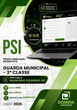 Simulado Interativo Guarda Municipal Balneário Piçarras SC | Apostila 2026