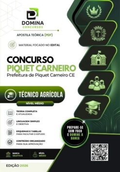 Técnico Agrícola Piquet Carneiro CE | Apostila 2026
