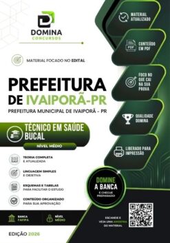 Técnico em Saúde Bucal Ivaiporã PR | Apostila 2026